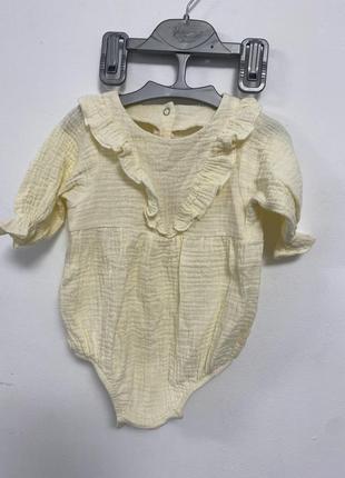 Боди нарядное 0-3 месяца с повязкой