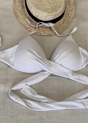 Calzedonia базовый белый верх от купальника