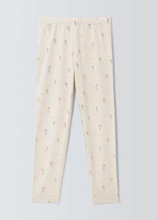 Детские лосины john levis 128 см 8 лет, лосины леггинсы с принтом мороженого