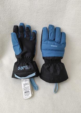 Лыжные непромокаемые термо перчатки краги decathlon франция р. 10 лет