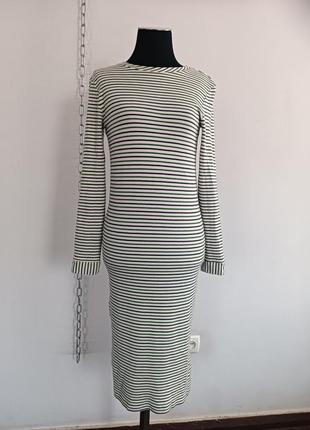 Платье в полоску whistles s 30% шерсть