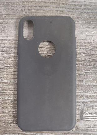 Защитный силиконовый чехол для apple iphone x/xs