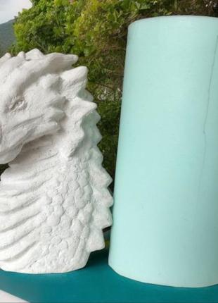 Силиконовая форма новогодний дракон. для свечей, мыла, гипса, эпоксидной смолы