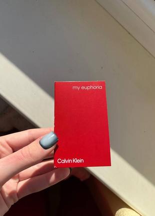 Оригинальный пробник calvin Minimalism klein my euphoria