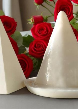 Силиконовые формы: конус, квадратный конус, цилиндр, шар.