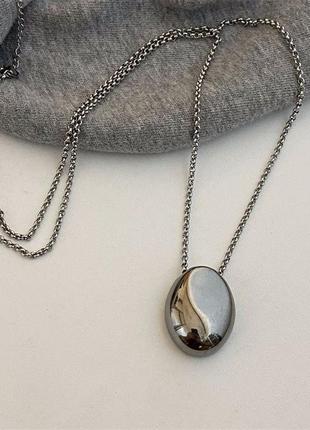 Нержавеющая сталь украшение тренд длинная цепочка с подвеской геометрия6 фото