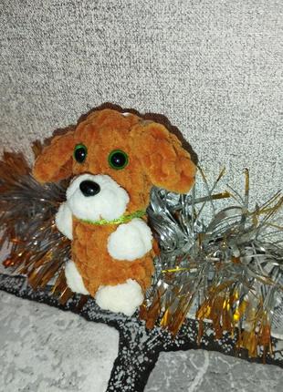 М'яка іграшка (брілок) песик (різнокольорові)3 фото