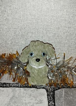 М'яка іграшка (брілок) песик (різнокольорові)6 фото