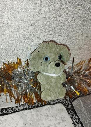 М'яка іграшка (брілок) песик (різнокольорові)7 фото