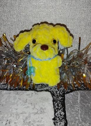 М'яка іграшка (брілок) песик (різнокольорові)9 фото