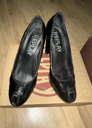 Replay туфли кожа лак