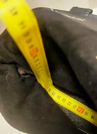 Полусапожки ботинки gabor кожаные черные 39р