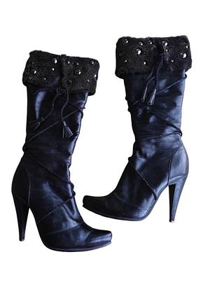 Шкіряні чоботи medea