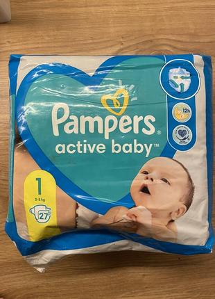 Подгузники памперсы pampers 1