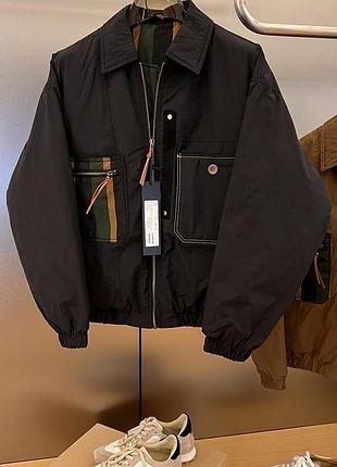 Куртка женская коричневая бомбер теплый