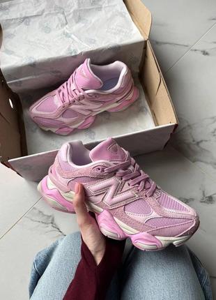 Женские кроссовки new balance 9060 overdye pink