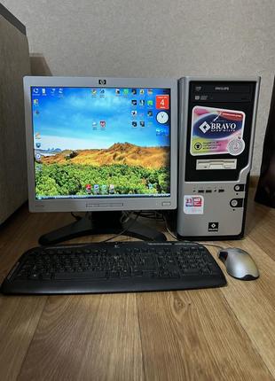 Системный блок bravo + монітор hp l1706