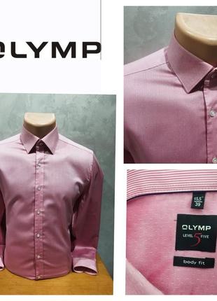 Olymp, классическая хлопковая рубашка modern fit 15.5/39 премиального качества