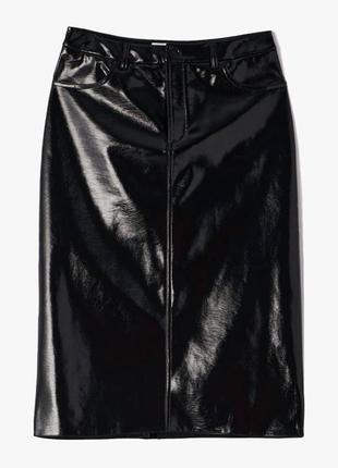 Юбка из искусственной кожи