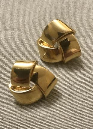 Сережки в позолоті американський вінтаж