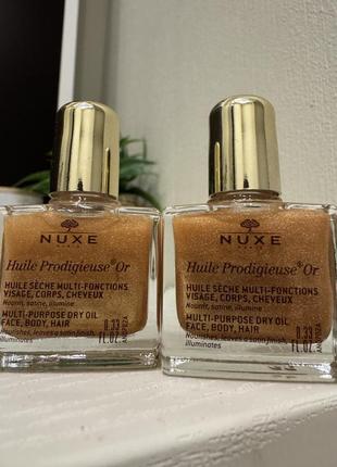 Блискуча олійка для тіла, обличчя і волосся nuxe
