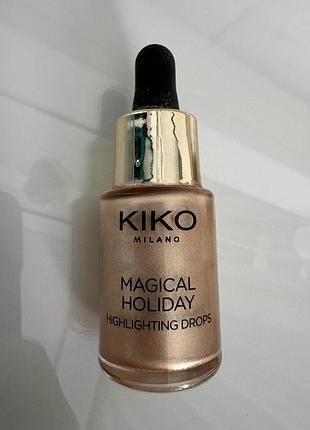 Рідкий хайлайтер kiko milano magical holiday highlighting drops 02