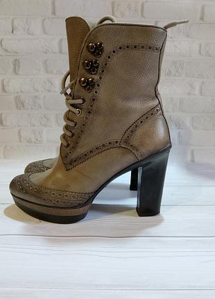 Ботильоны кожаные santoni