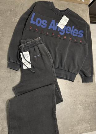 Спортивный костюм zara los angeles свитшот брюки