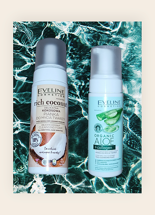 Пінка для вмивання
eveline cosmetics organic aloe + collagen
