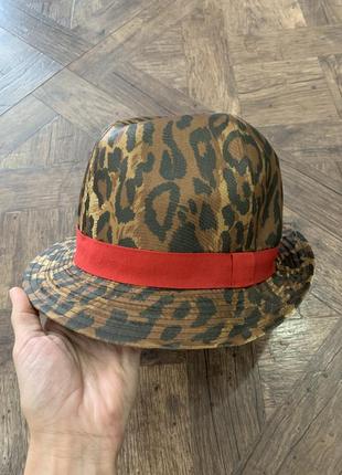 Леопардовая шляпа, шляпа леопардового принта3 фото