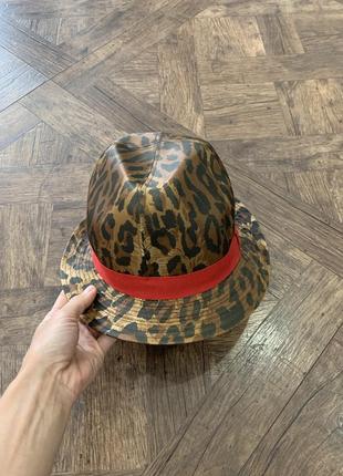 Леопардовая шляпа, шляпа леопардового принта2 фото