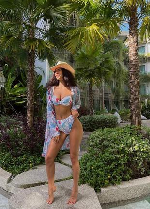 Неймовірний пляжний комплект трійка