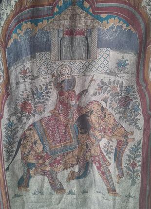 Шарфик 100% шелк с индийский богом на слоне altea