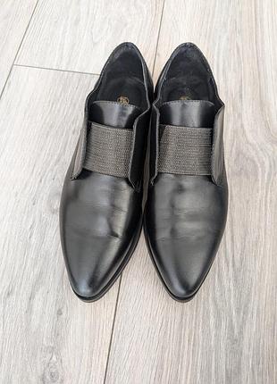 Кожаные туфли brunello cucinelli 39 размера