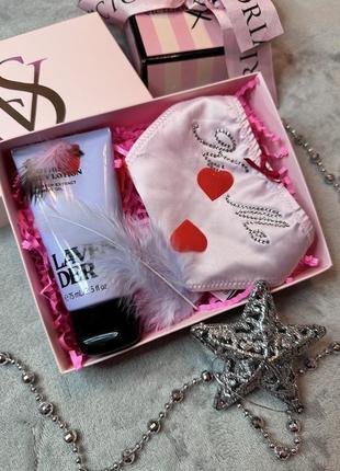 Подарунковий набір трусики лосьйон вікторія сікрет оригінал victoria’s secret
