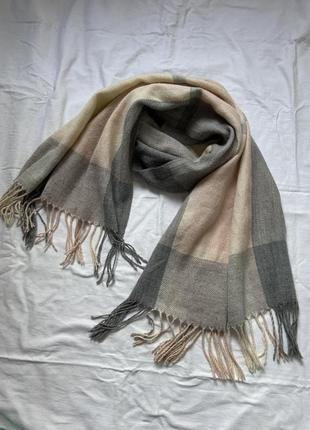 Шарф палантин длинный теплый