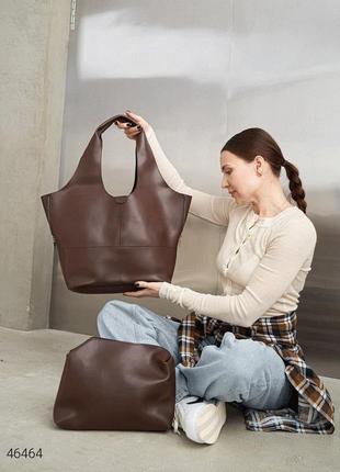 Сумка шоппер с косметичкой