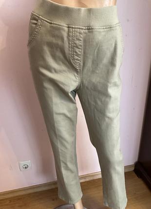 Натуральные эластичные зауженные брюки/ xl/ brend steilmann