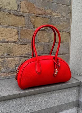 Сумка брендова michael kors lulu small pebbled leather satchel шкіра оригінал