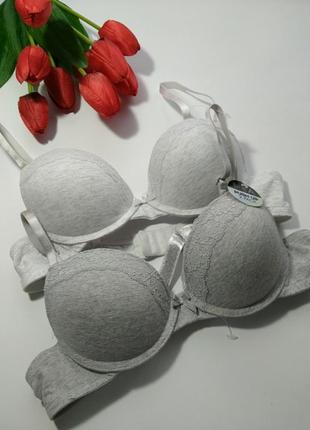 Набор 2шт новых коттоновых бюстгальтеров censored, eur 75a