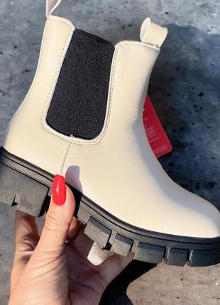 Ботинки челси зимние на девочку
