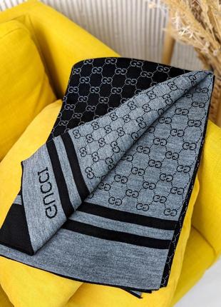 Женский двусторонний шарф гуччи в цветах, палантин