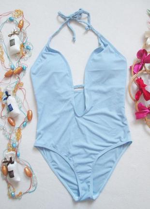 Шикарный слитный купальник в мелкий рубчик nasty gal 🌹🌴🌹