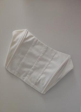 Белый корсетный топ белый корсет белый топ корсет shein топ shein