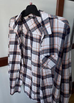 Рубашка женская в клетку