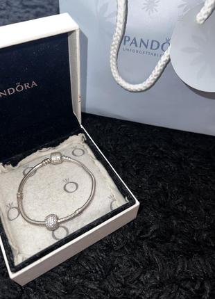 Браслет pandora + шарм оригінал