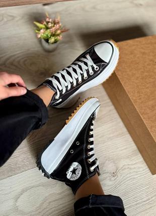 Женские кроссовки кеды converse run star, на платформе