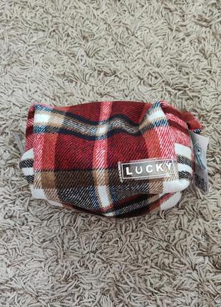 Косметичка тканинна lucky, нова