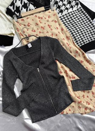 Стильная кофточка с люрексом h&m