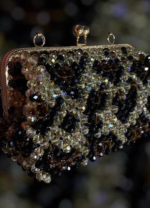 Сумка з кришталевих намистин 🐆